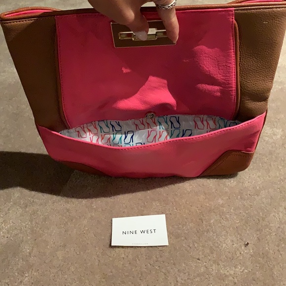 Brand new pink and brown Nine West bag - Picture 5 of 7